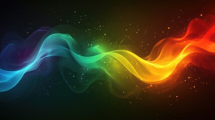 Obraz premium Colorful wave energy abstract background