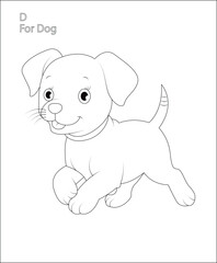 ABC Letter coloring page | coloring book page | line art |vector art for kids and adults.