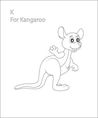 ABC Letter coloring page | coloring book page | line art |vector art for kids and adults.