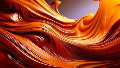 vibrant flowing abstract liquid motion in warm colors