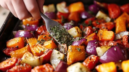 Roasted Autumn Vegetables: A Colorful and Flavorful Medley