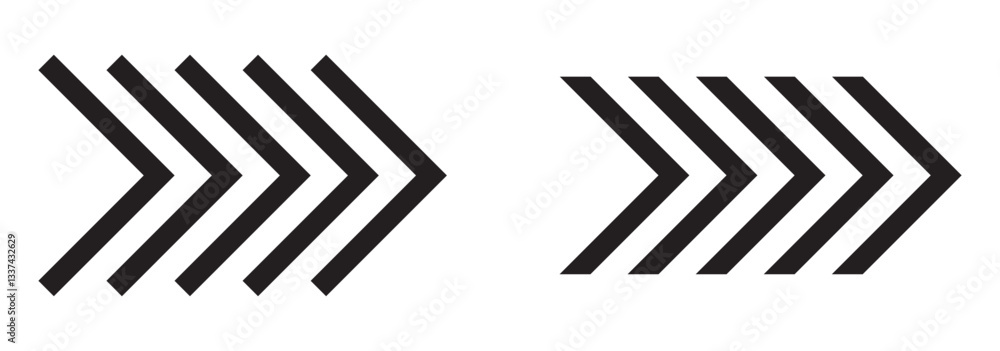 Poster arrow dynamic symbol. speed, fast arrows symbols set. arrow dynamic elements.