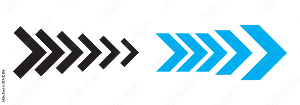 Poster dynamic moving arrow symbol. arrow dynamic symbol. speed, fast arrows symbols set. arrow dynamic ele