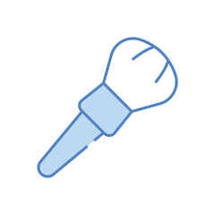 Makeup Brush vector icon stock illustration