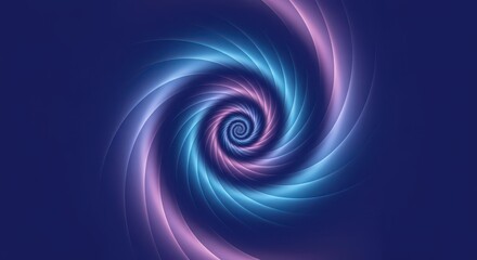 Abstract Swirl Background with Glowing Blue and Purple Light
