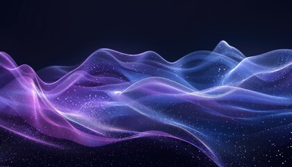 Aesthetic wallpaper with abstract wave background with attractive and colorful color Generate AI