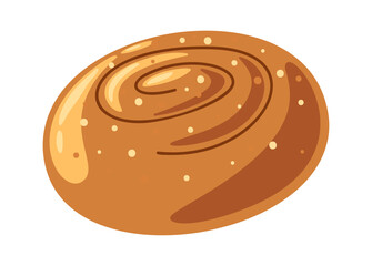 Roll bun sweet baked pastry