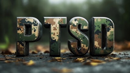 Understanding PTSD through visual representation in a tranquil forest setting