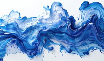 Aesthetic wallpaper with abstract wave background with attractive and colorful color Generate AI