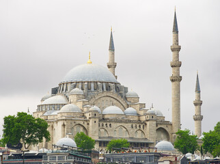 Naklejka premium Majestic Suleymaniye Mosque in Istanbul