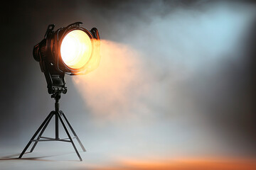 Stage Spotlight in Fog