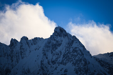 mountains in the morning