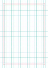 A5 Size Fibonacci Safe Zone Grid – Golden Ratio Design