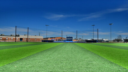 Artificial Turf on a Baseball Field