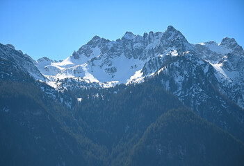 Snowy peaks of the Alps in Austria