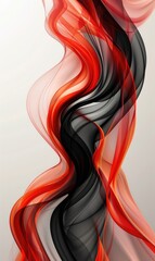 Aesthetic wallpaper with abstract wave background with attractive and colorful color Generate AI