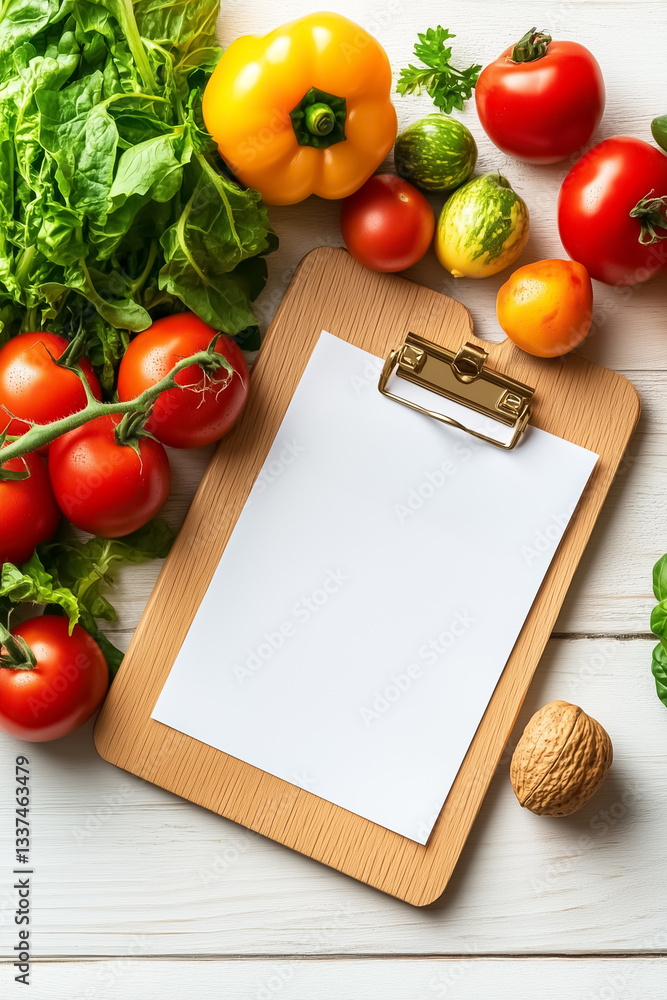 Poster neatly arranged organic certification forms rest on a rustic wooden table surrounded by an array of 