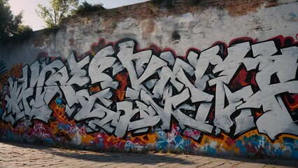 Graffiti Writing on Street Wall 52