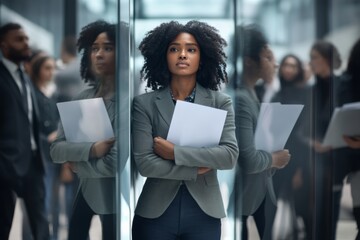 Multiethnic Business Professionals Prepare for Registration in a Modern Office Environment