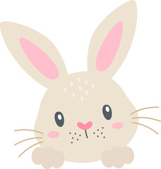 Easter Bunny, Vintage Easter Rabbit, Blue, Classic