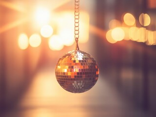 Obraz premium Disco Ball in Sunlit Glow 