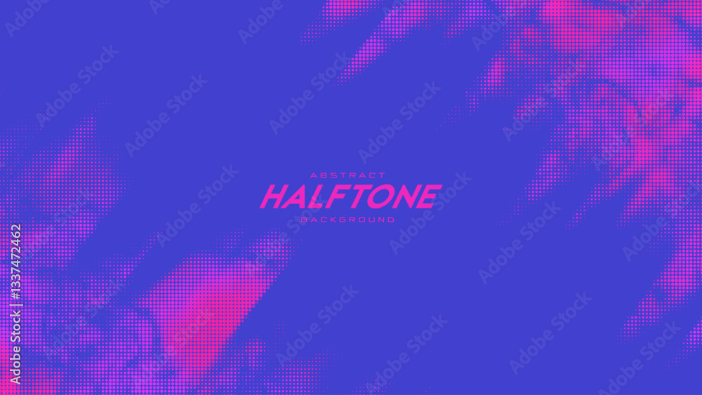 Poster abstract vector torn monochrome halftone background. scrathed dotted texture element. diagonal compo