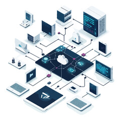 Digital Tablet Network and Connected Devices in Business Environment