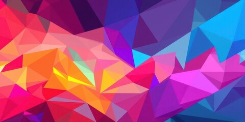 Obraz premium Rapid-fire sequence of overlapping, modern geometric shapes, vibrant colors, art, contemporary