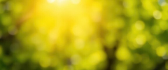 Obraz premium Abstract vibrant green bokeh, blurred natural background, soft focus, springtime nature, green bokeh background, dreamy