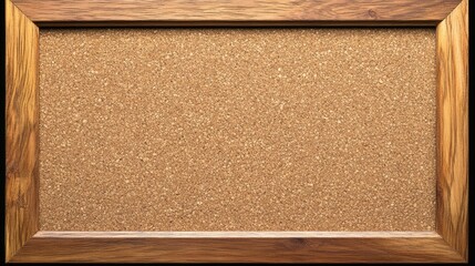 A wooden-framed corkboard ready for notes, reminders, and creative displays in an office setting