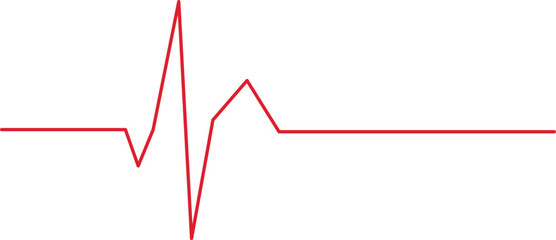 Obraz premium Heartbeat line icon isolated on white background. Ecg. Vector illustration.