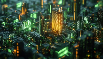A smart city using AI to monitor and reduce energy consumption in buildings, Environmental Monitoring, Green and innovative
