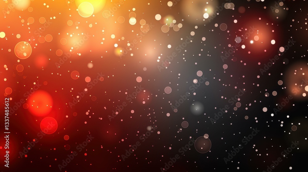 Poster experience the charm of shimmering silver and red bokeh lights set against a soft black backdrop for