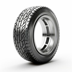 Obraz premium A bold illustration showcasing a rubber tire tread in a di cut style, set against a clean, white backdrop for clarity.