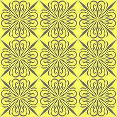 simple seamless abstract gray and yellow pattern, texture