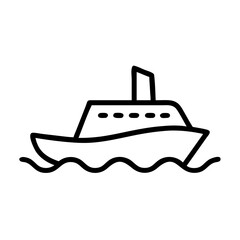 Obraz premium ship vector illustration