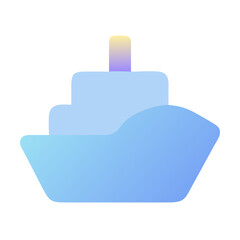 Fototapeta premium blue ship