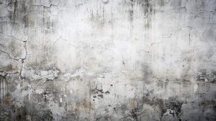 Abstract Black & White Grunge Wall Texture: Dusty, Cracked, Rough Concrete & Marble Surface
