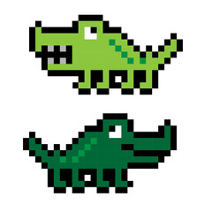 Fototapeta premium pixel cocodrilo/crocodile 