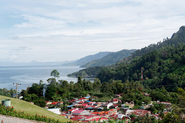 lake toba view from the hill