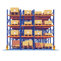 Efficient Huge Distribution Automatic Warehouse High-Tech
