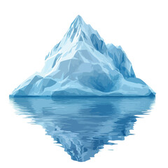 Obraz premium Low Poly Ice Mountain Logo Vector for Professional Projects