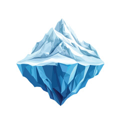 Obraz premium Low Poly Ice Mountain Logo Vector for Professional Projects