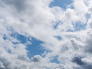 春の変わり易い天気 　青空と雲10