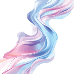 Flowing Iridescent Liquid Waves in Pastel Colors