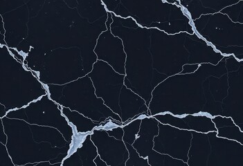 Deep black marble with subtle grey veining, polished surface, pattern, granite