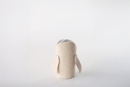 Crafting with recycled materials using a cardboard toilet paper roll, A creative idea for educational programs, art and craft brands, upcycling and hands-on learning activities.