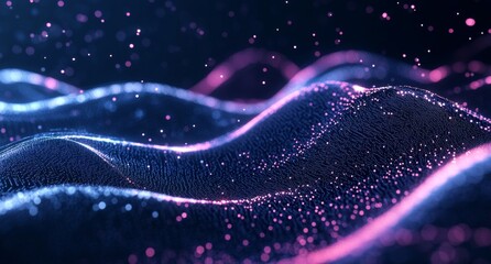 Abstract digital wave.  Dynamic data visualization