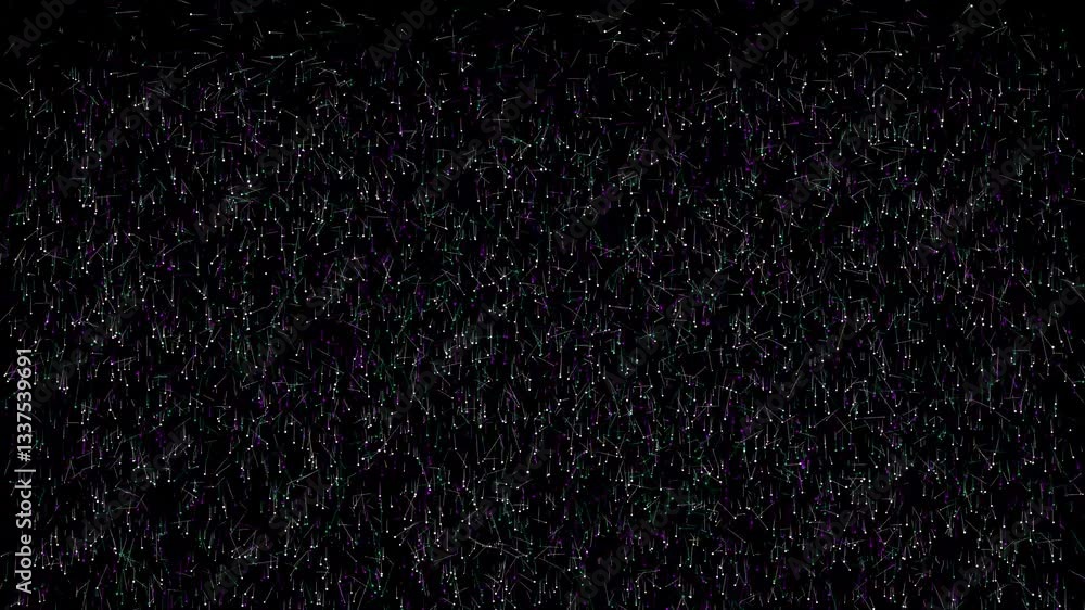 Poster abstract light streaks, dark background, futuristic glow creating a dynamic and modern visual effect