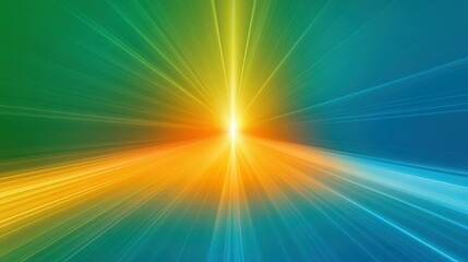 Obraz premium Bright light radiating outward in a burst of color